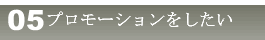 プロモーションをする